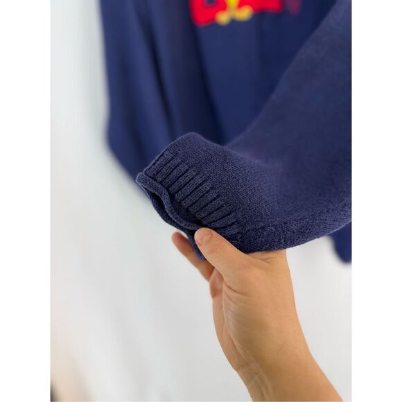 Vintage 90s Warner Bros Women’s Blue Tweety Looney Tunes Oversized Sweater XL - Picture 5 of 11